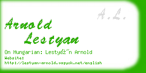 arnold lestyan business card